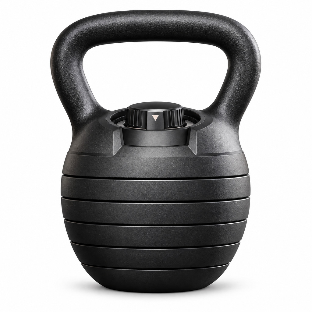 Adjustable Matte-Black Kettlebell — view 4