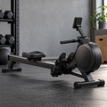 Matte-Black Home Rowing Machine — view 1