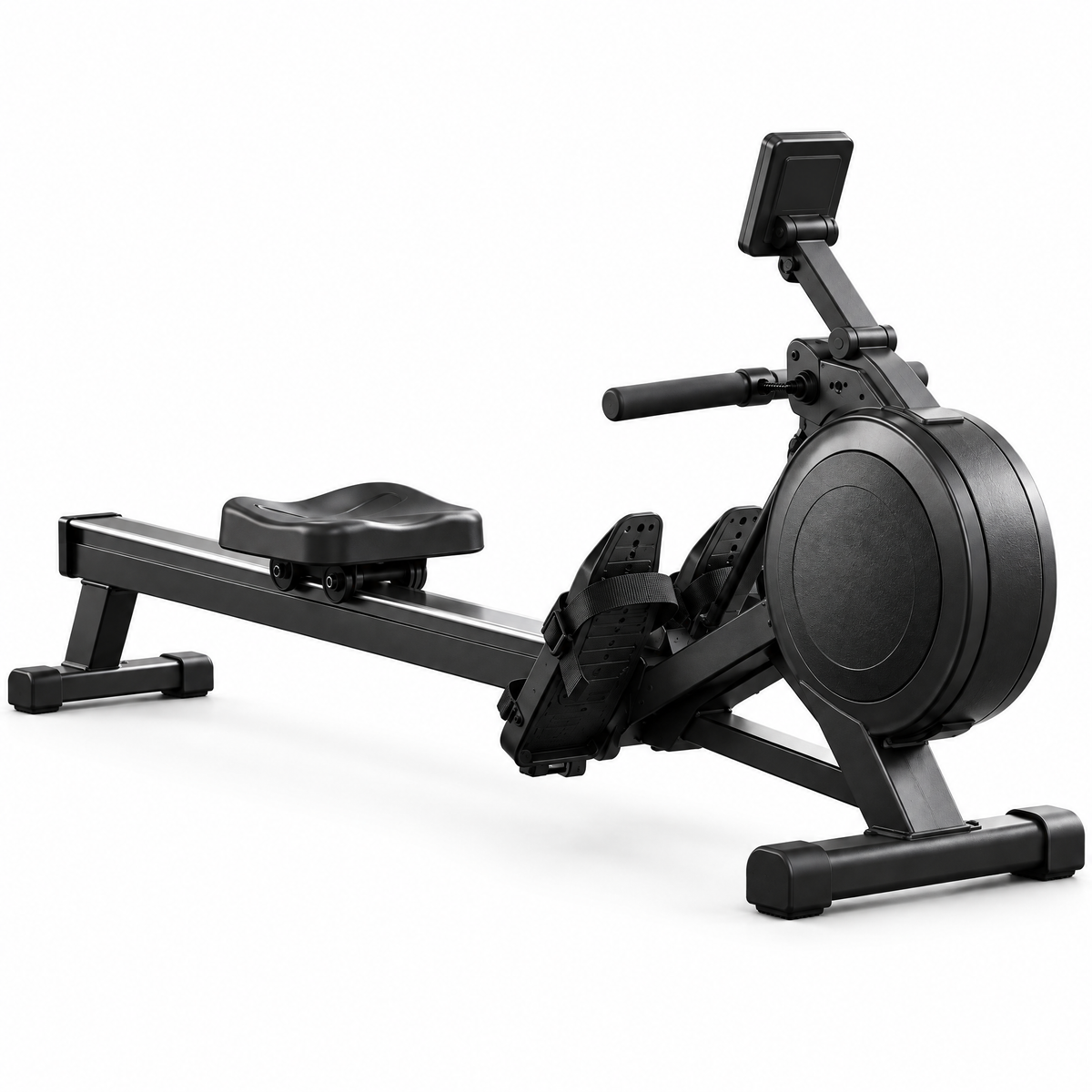 Matte-Black Home Rowing Machine — view 4