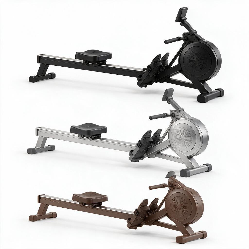 Matte-Black Home Rowing Machine — view 5