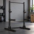 Matte-Black Adjustable Squat Rack — view 1