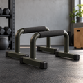 Matte Black Parallette Dip Bars — view 1