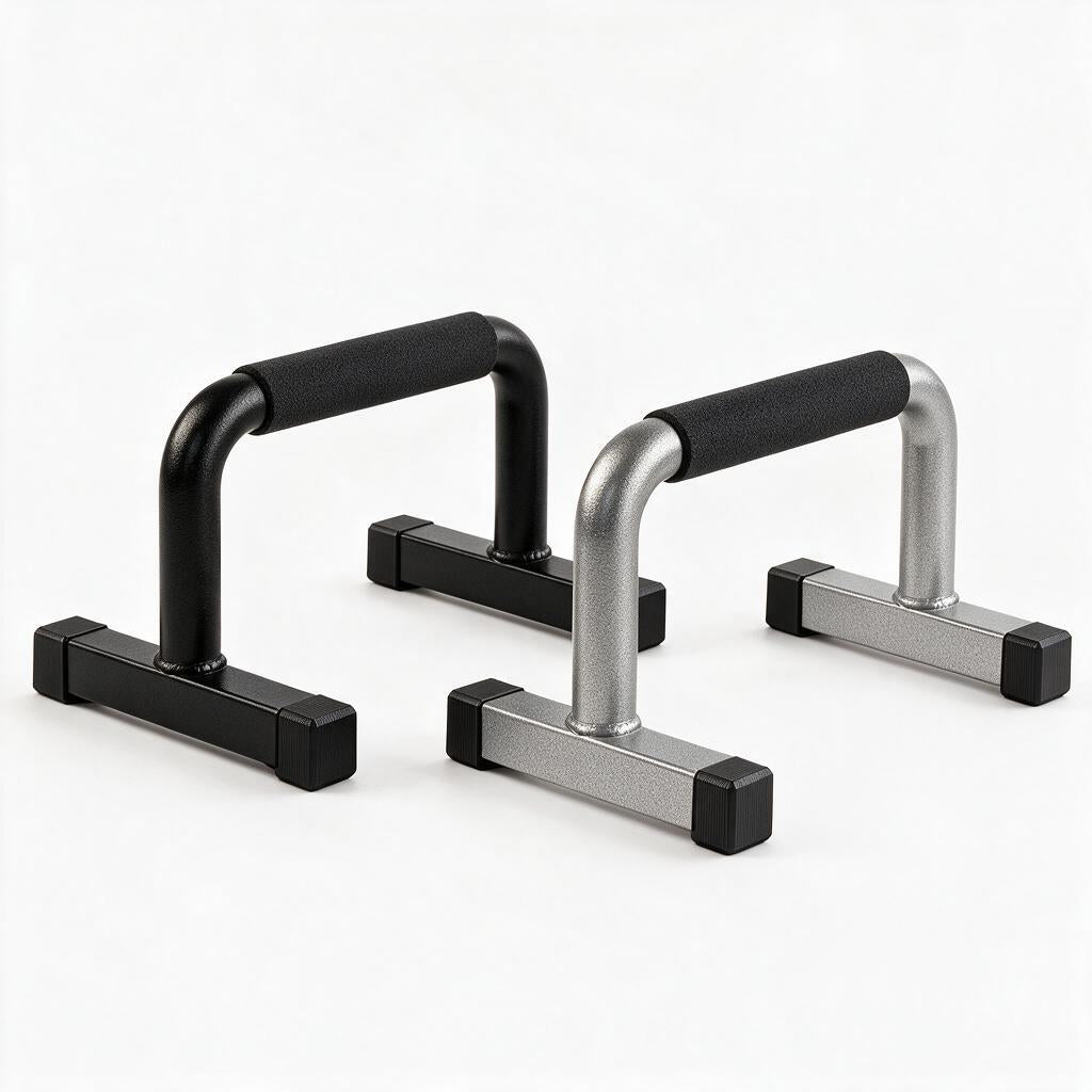 Matte Black Parallette Dip Bars — view 5