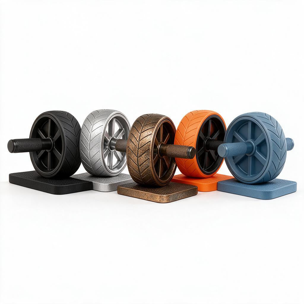 Textured Ab Roller with Knee Pad — view 5