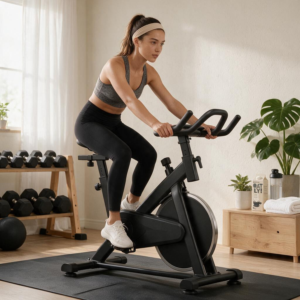 Matte-Black Indoor Cycling Bike — view 2