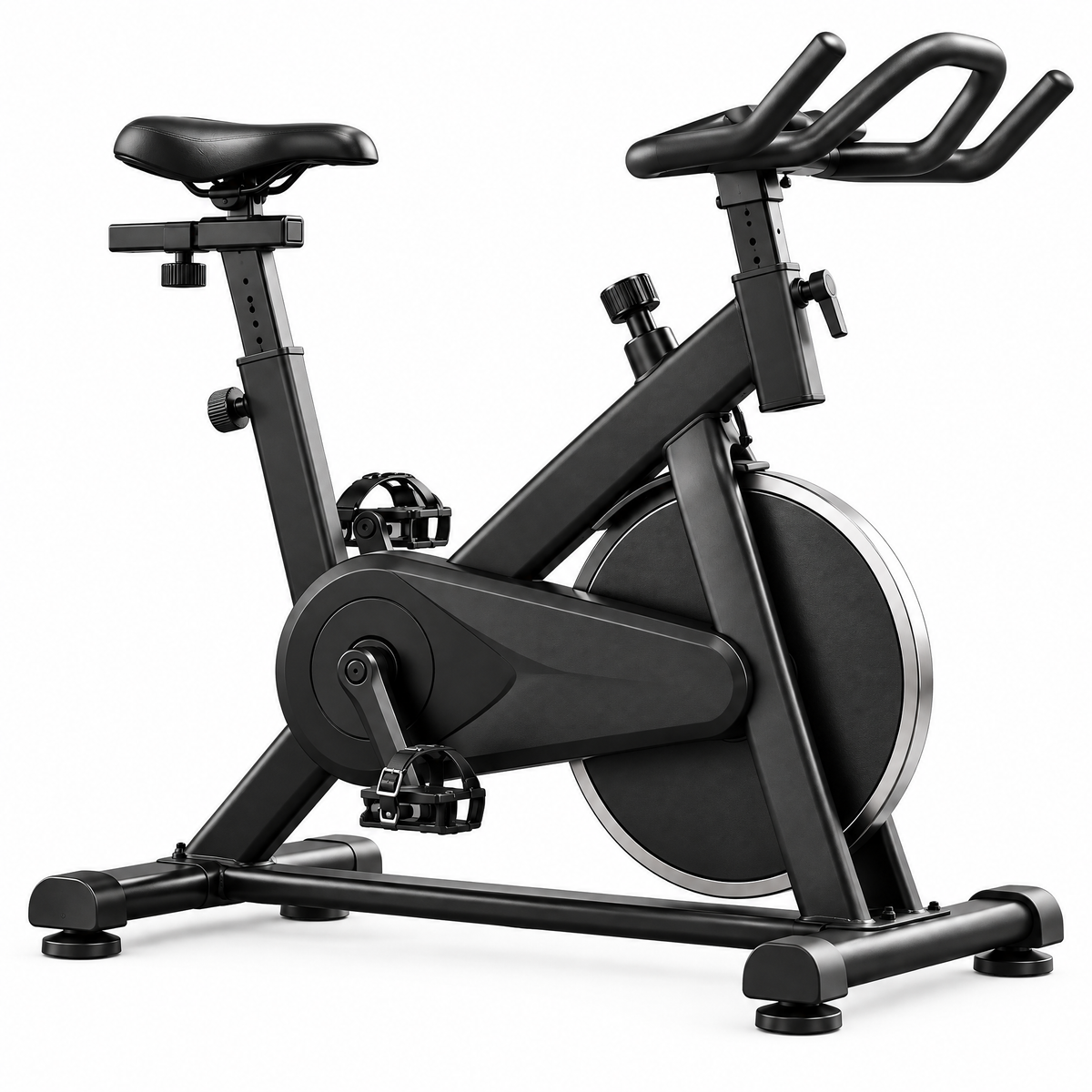 Matte-Black Indoor Cycling Bike — view 4